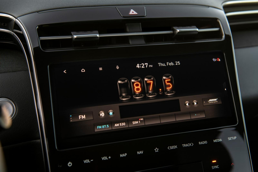 Màn hình thông tin giải trí của Hyundai Santa Cruz 2022