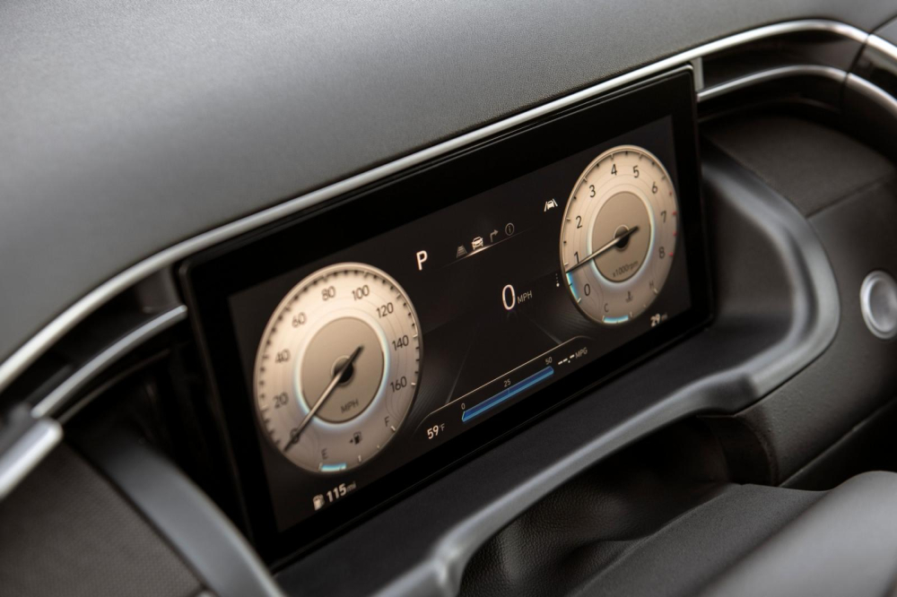 Bảng đồng hồ kỹ thuật số của Hyundai Santa Cruz 2022