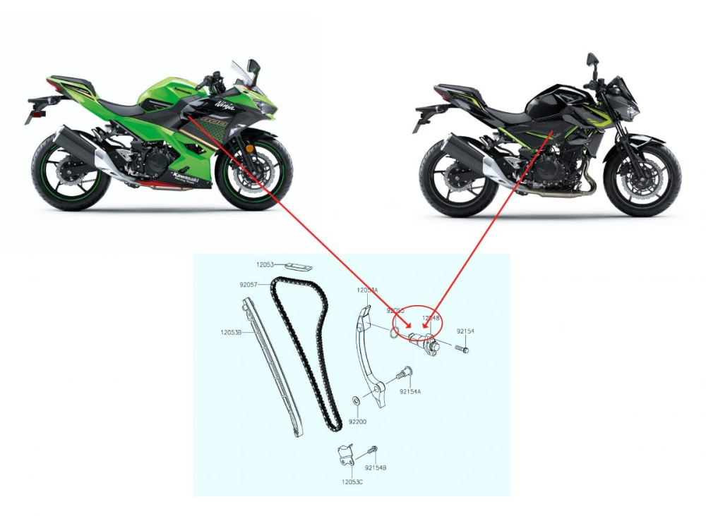 Lỗi tăng cam tr&ecirc;n Kawasaki Ninja 400 g&acirc;y tiếng k&ecirc;u cho động cơ