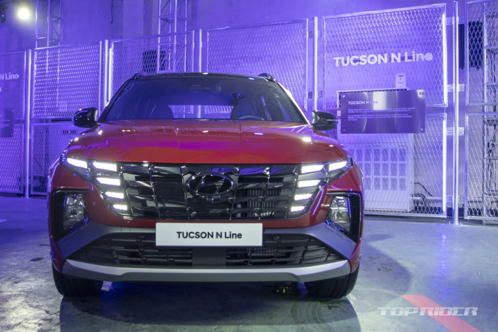 Cận cảnh thiết kế đầu xe của Hyundai Tucson N Line 2021 