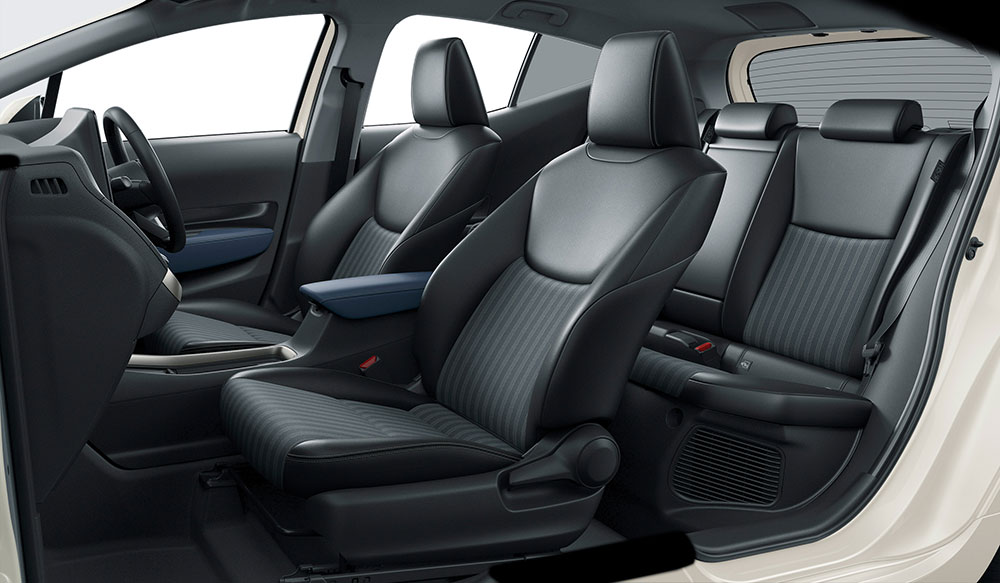 Ghế của Toyota Prius c 2021 được bọc bằng chất liệu giả da Ghế của Toyota Prius c 2021 được bọc bằng chất liệu giả da