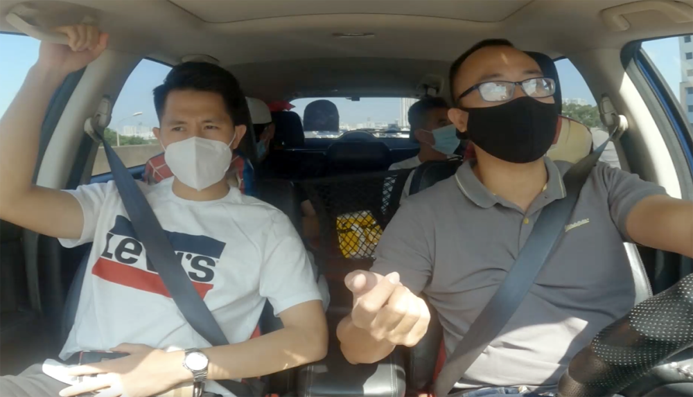 Đình Trọng hiện đang quan tâm chiếc Hyundai Santa Fe 2021.