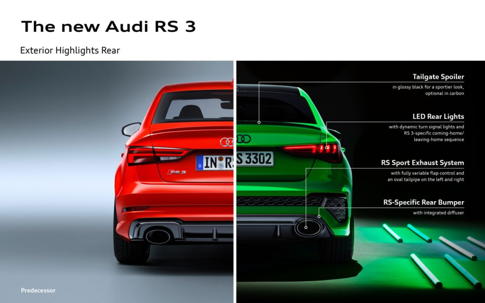 Audi RS3 Sportback và Audi RS3 Sedan 2021 Audi RS3 Sportback và Audi RS3 Sedan 2021
