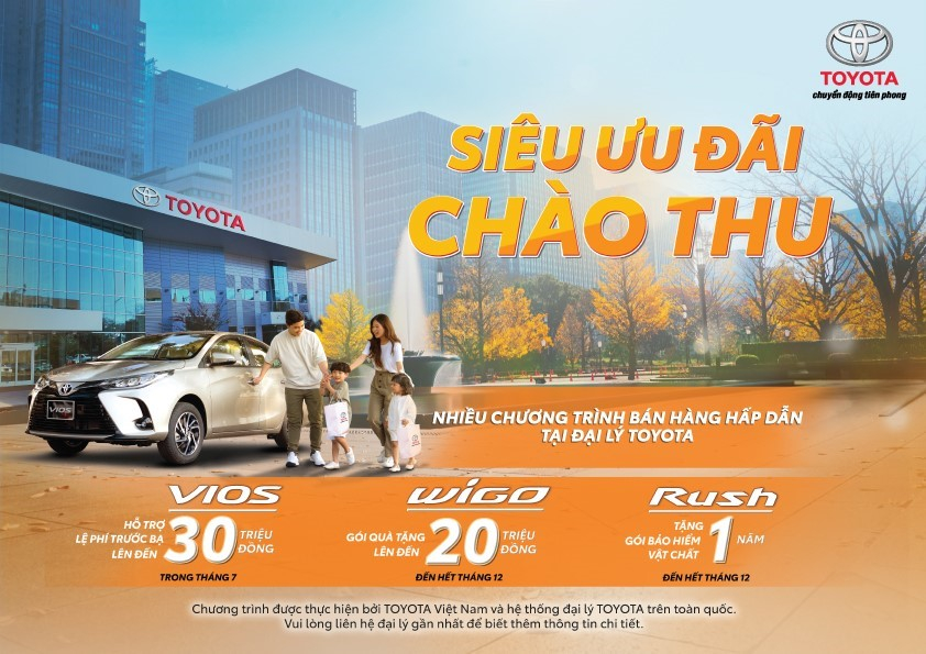 Trong các khuyến mãi đang được Toyota Việt Nam áp dụng, chương trình ưu đãi dành cho Toyota Vios đang có giá trị lớn nhất. Trong các khuyến mãi đang được Toyota Việt Nam áp dụng, chương trình ưu đãi dành cho Toyota Vios đang có giá trị lớn nhất.