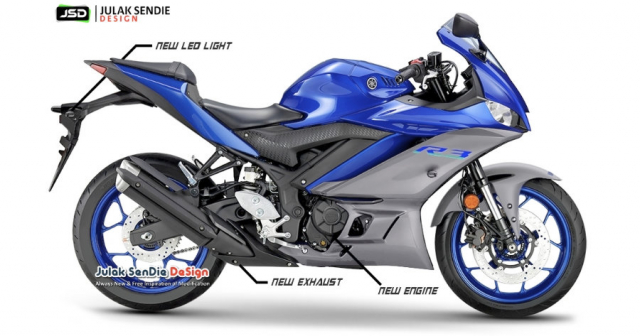Yamaha R3 2022 dưới thiết kế thực tế của Julaksendie Design