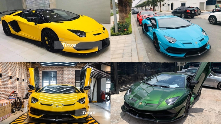 3 chiếc siêu xe Lamborghini Aventador SVJ Coupe cùng 1 bản mui trần đang có mặt tại Việt Nam 3 chiếc siêu xe Lamborghini Aventador SVJ Coupe cùng 1 bản mui trần đang có mặt tại Việt Nam