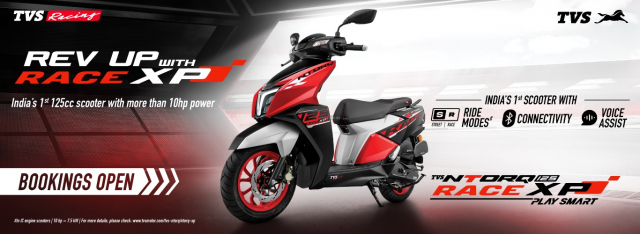 TVS NTORQ 125 Race XP mang thiết kế đẹp mắt và trang bị hiện đại