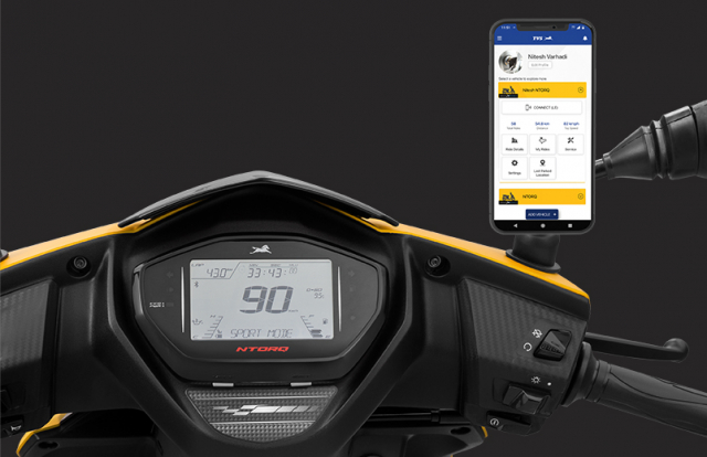 TVS NTORQ 125 sở hữu loạt công nghệ hiện đại