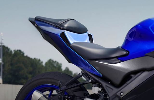 Thiết kế d&agrave;n đu&ocirc;i mới tr&ecirc;n Yamaha R3 2022