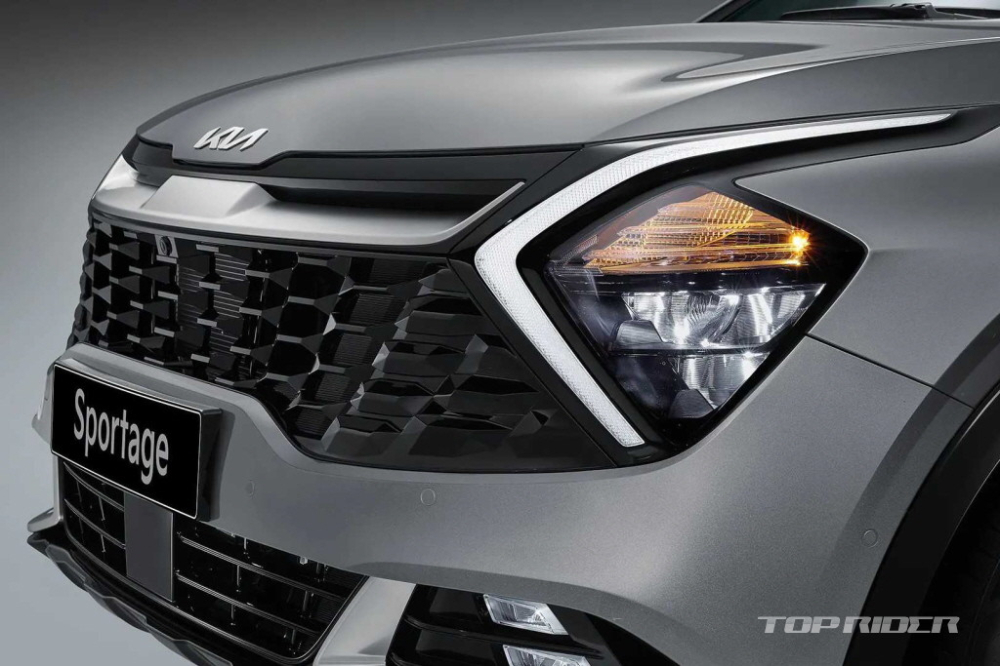 Đèn pha của Kia Sportage 2022 bản cấp thấp