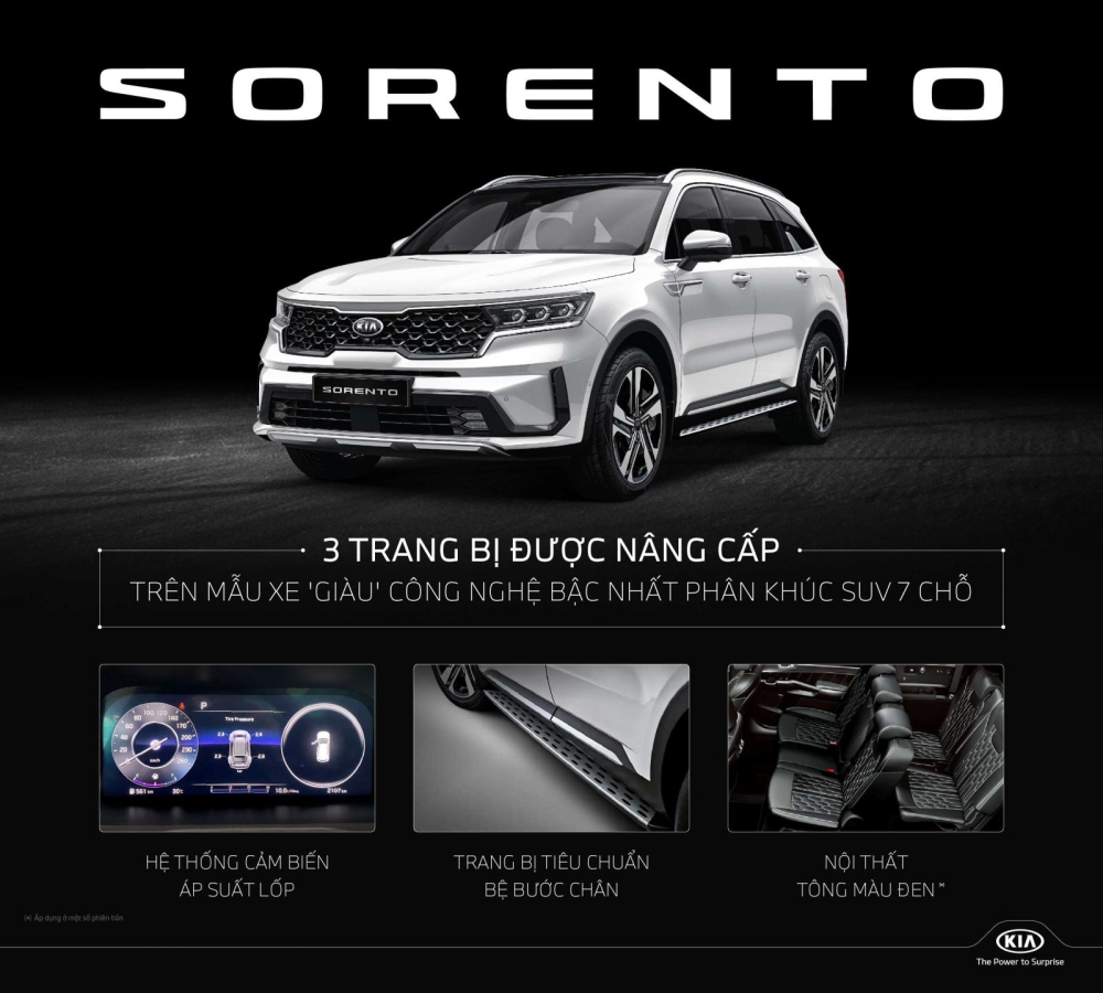 THACO th&ocirc;ng b&aacute;o bổ sung th&ecirc;m t&iacute;nh năng cho Kia Sorento.