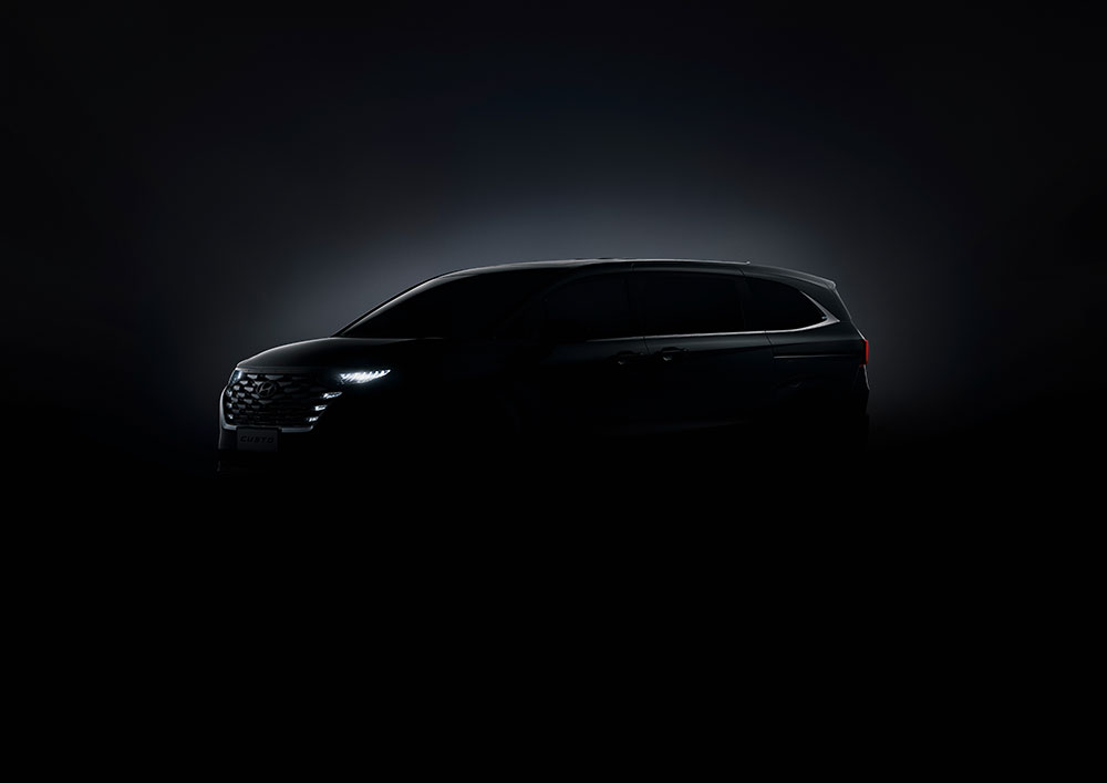 Hình ảnh teaser của Hyundai Custo 2021 được tung ra vào hôm 26/7 vừa qua