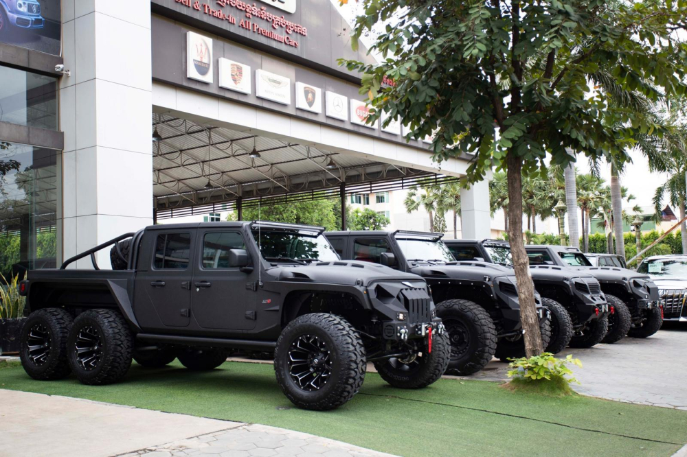 Đây là lô hàng xe Jeep Gladiator 6x6 So Flo Jeeps nhiều nhất về Đông Nam Á