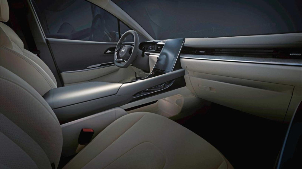 Hyundai Custo 2021 c&oacute; m&agrave;n h&igrave;nh th&ocirc;ng tin giải tr&iacute; cỡ lớn