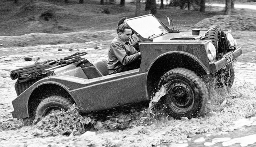 H&igrave;nh ảnh chiếc Porsche 597 Jagdwagen thời xưa