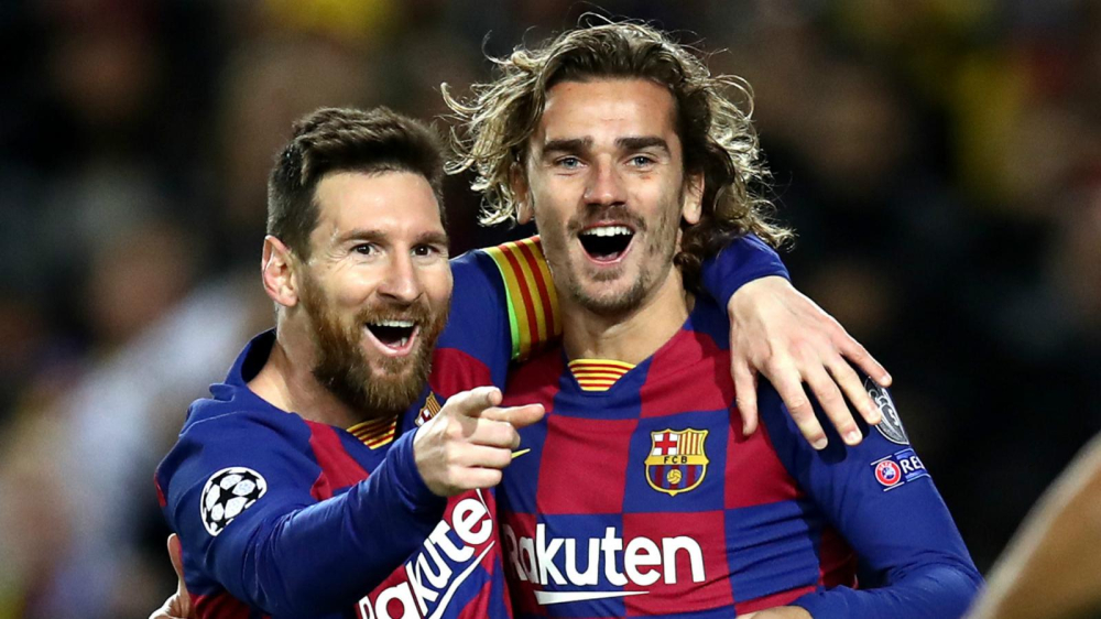 Antoine Griezmann cùng Lionel Messi lúc còn là đồng đội ở Barcelona Antoine Griezmann cùng Lionel Messi lúc còn là đồng đội ở Barcelona