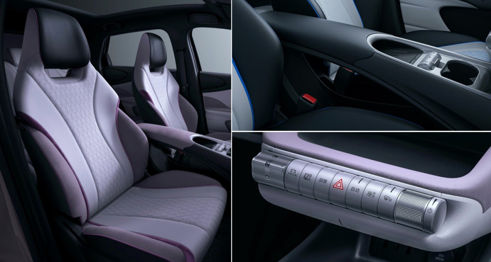 Các nút cuộn trên cụm điều khiển trung tâm của BYD Dolphin Các nút cuộn trên cụm điều khiển trung tâm của BYD Dolphin