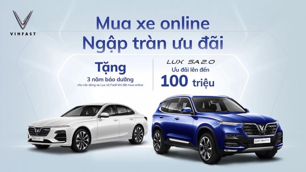 Ưu đ&atilde;i &aacute;p dụng ri&ecirc;ng cho kh&aacute;ch đặt mua xe trực tuyến.