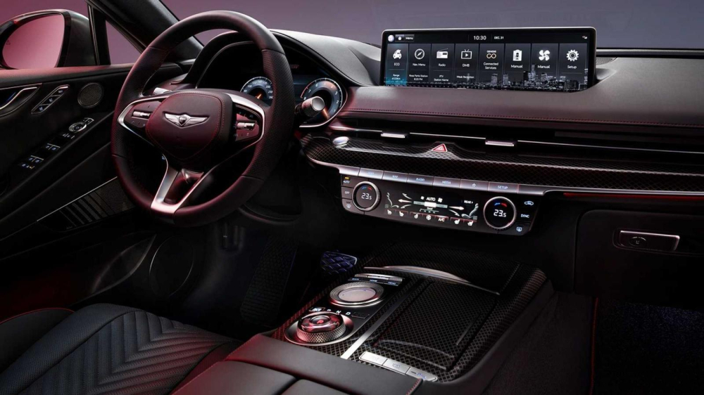 Genesis G80 Sport 2022 có màn hình trung tâm cỡ lớn Genesis G80 Sport 2022 có màn hình trung tâm cỡ lớn