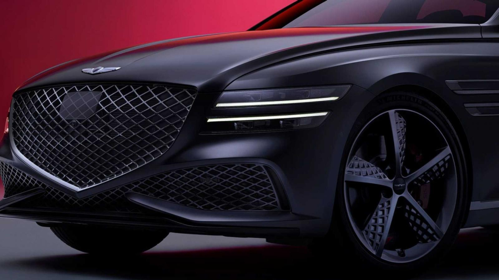 Thiết kế đầu xe của Genesis G80 Sport 2022 Thiết kế đầu xe của Genesis G80 Sport 2022