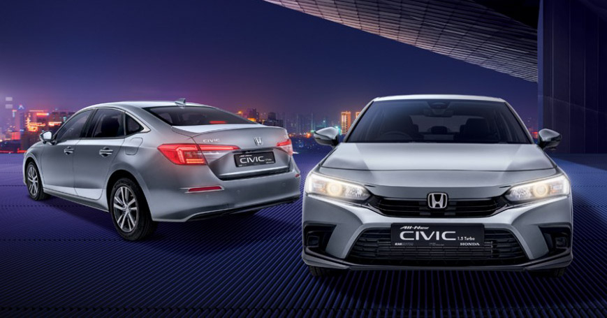Honda Civic 2022 tại Singapore c&oacute; thiết kế kh&ocirc;ng kh&aacute;c g&igrave; xe ở Th&aacute;i Lan