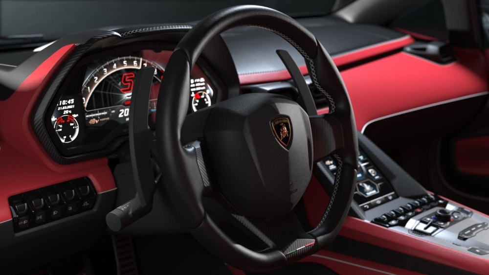 Nội thất bên trong Lamborghini Countach LPI 800-4 2022 Nội thất bên trong Lamborghini Countach LPI 800-4 2022