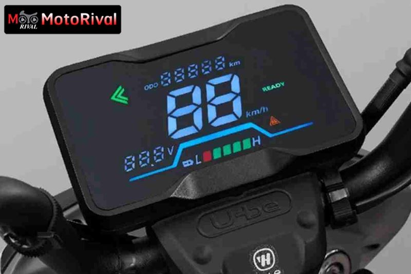 Màn hình LCD hiện đại và gọn gàng trên chiếc xe điện Honda