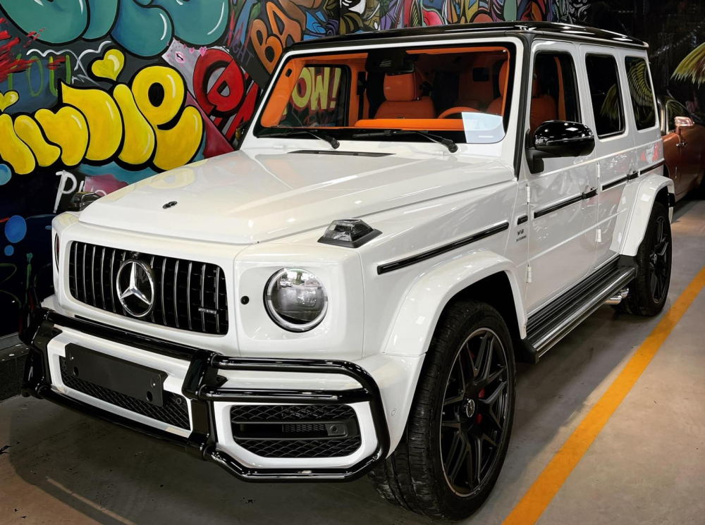 Cận cảnh diện mạo chiếc xe Mercedes-AMG G63 c&oacute; nội thất Hermes độc đ&aacute;o