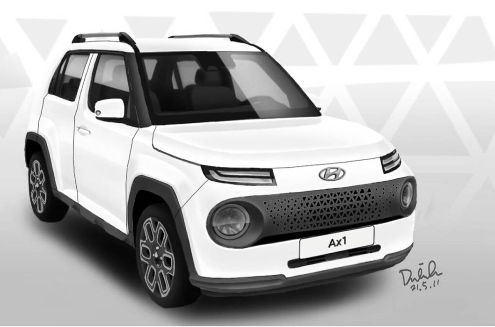 Hình ảnh phác họa Hyundai Casper 2022 - phiên bản SUV của Hyundai Grand i10