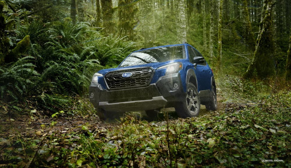 Subaru Forester Wilderness 2022 c&oacute; nẹp m&agrave;u đen xung quanh th&acirc;n xe