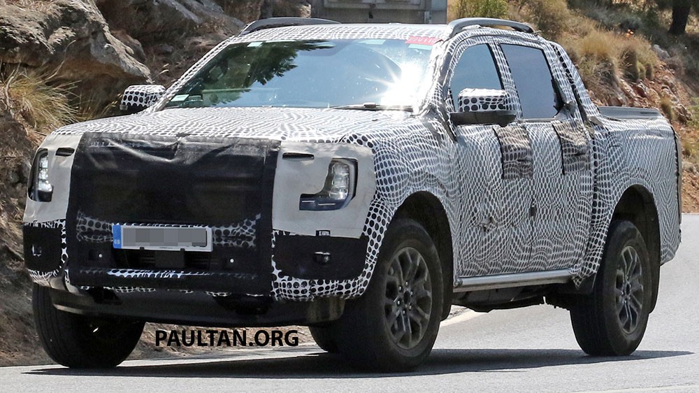 Ford Ranger thế hệ mới bị bắt gặp trên đường thử