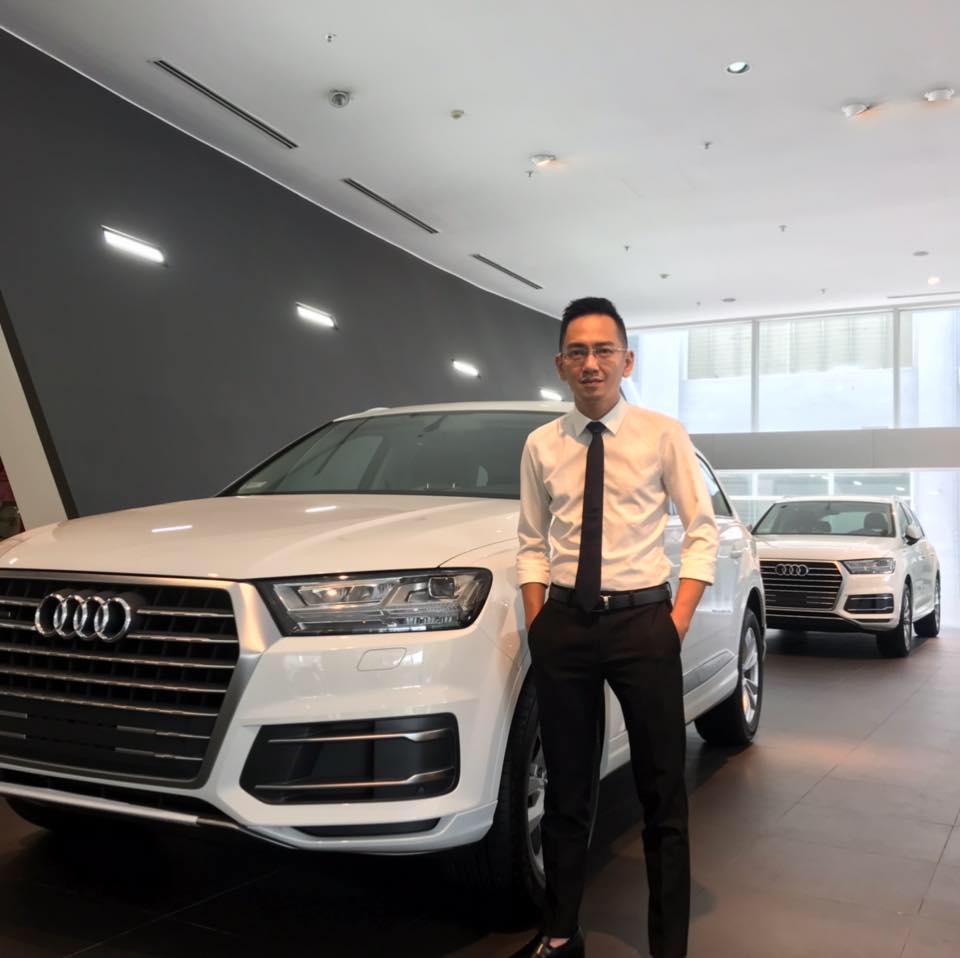 Anh Đinh Ho&agrave;ng Hiệp - nh&acirc;n vi&ecirc;n kinh doanh Audi H&agrave; Nội.