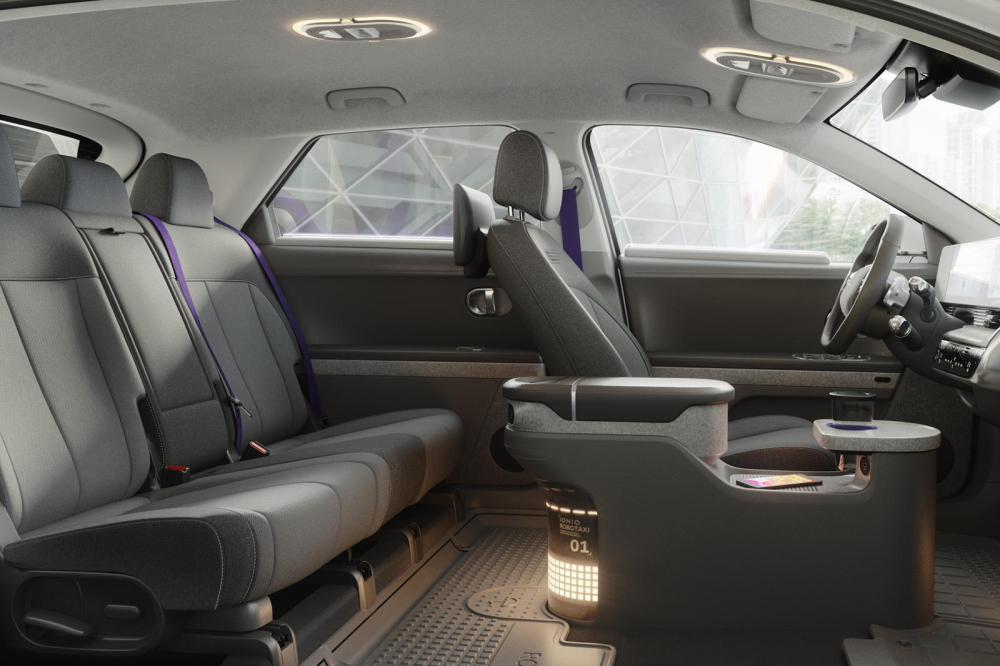 Nội thất của Robotaxi Ioniq 5
