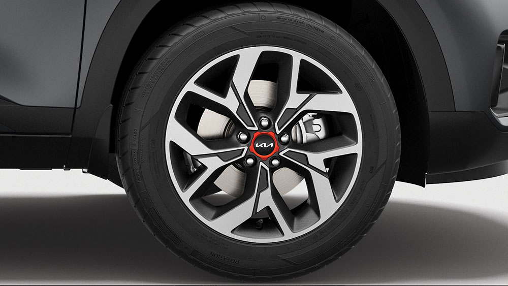 Trên Kia Seltos X Line 2021 còn có những điểm nhấn màu cam