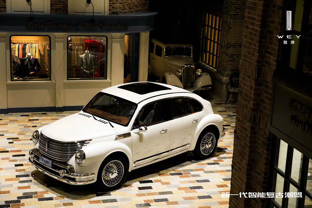 Thiết kế bên sườn của ẫu SUV mang thương hiệu WEY