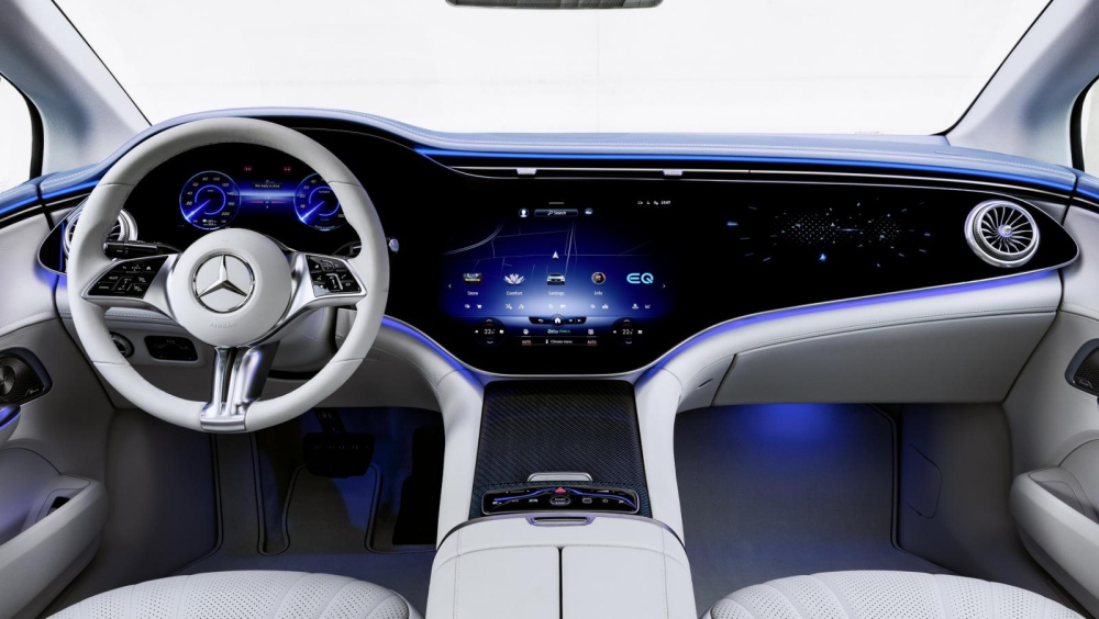 Màn hình Hyperscreeen của Mercedes-Benz EQE 2022