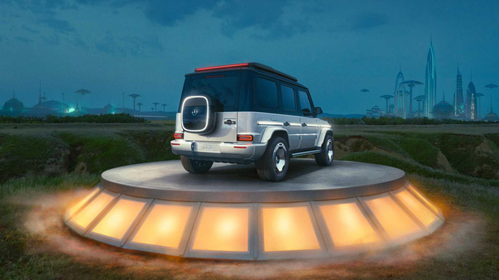 Phía sau của Mercedes Concept EQG