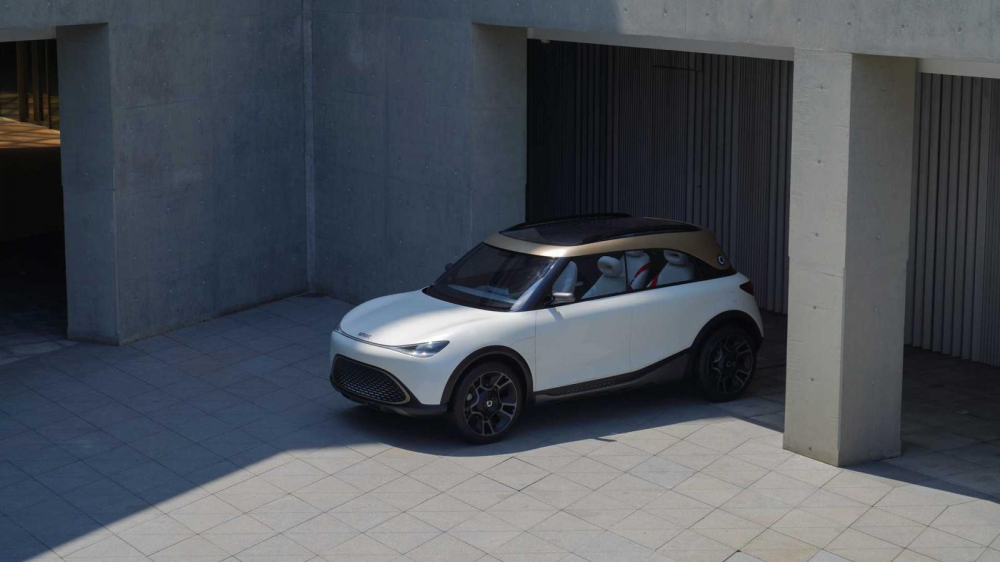 Smart Concept #1 có kích thước lớn hơn các xe Smart trước đây