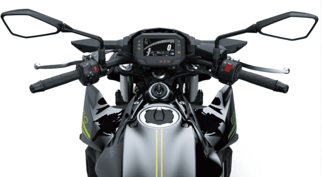 D&agrave;n đồng hồ hiển thị đ&aacute;ng tiền tr&ecirc;n Kawasaki Z650 2022