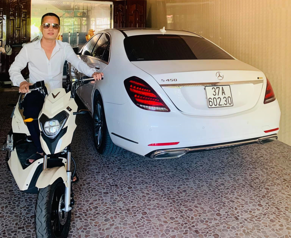 Chiếc xe sang Mercedes-Benz S450 của &ocirc;ng Th&aacute;i c&oacute; m&agrave;u trắng