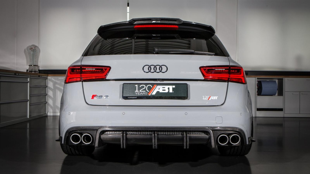 Audi RS6 Avant độ ABT có bộ khuếch tán gió cỡ lớn bằng sợi carbon