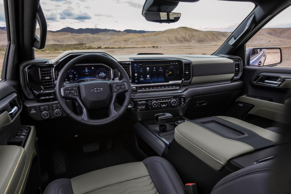 Nội thất b&ecirc;n trong Chevrolet Silverado ZR2 2022