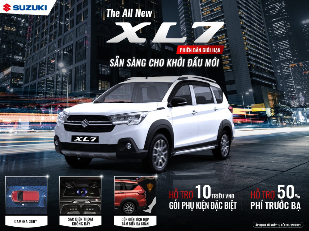 Gói phụ kiện nâng cấp gồm camera 360 độ, sạc điện thoại không dây và cốp điện tích hợp cảm biến đá chân.