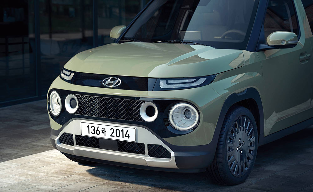 Thiết kế đầu xe của Hyundai Casper 2022 bản Active