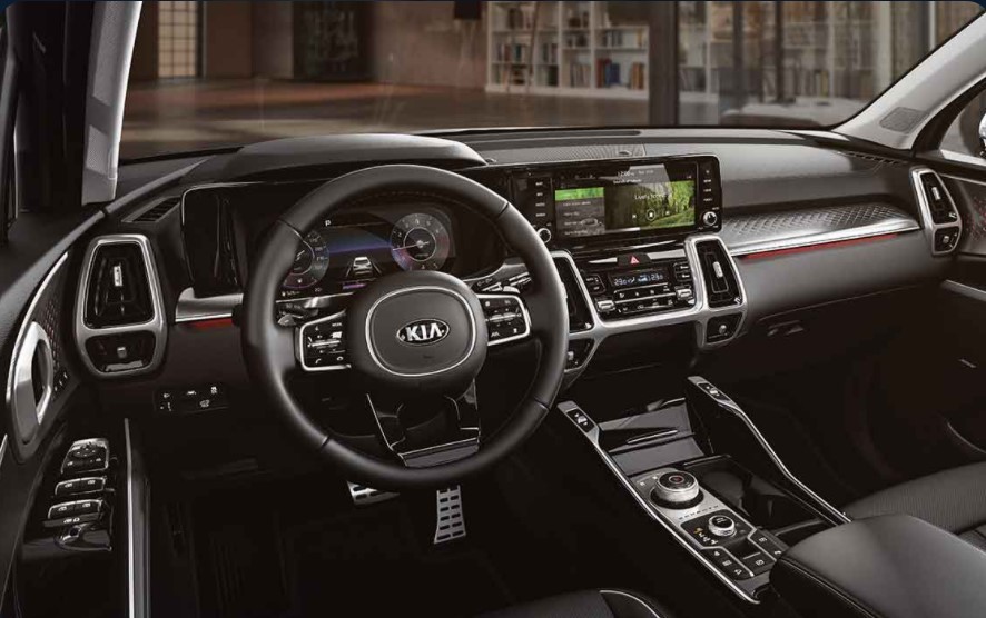 Nội thất hướng tới sự hiện đại và sang trọng của KIA Sorento.