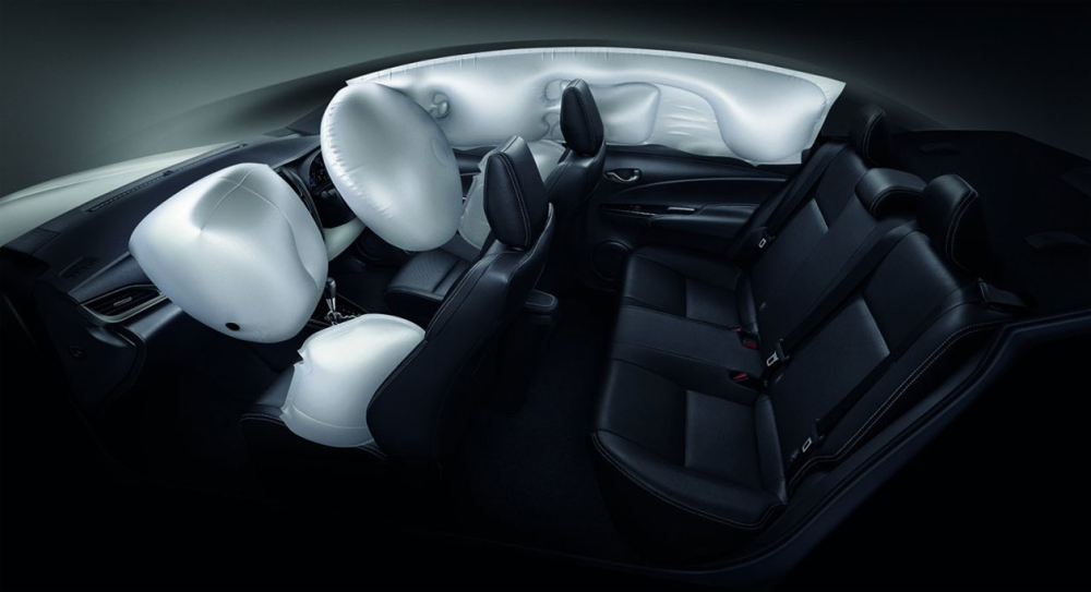 Toyota Yaris Ativ 2021 được trang bị đầy đủ túi khí Toyota Yaris Ativ 2021 được trang bị đầy đủ túi khí
