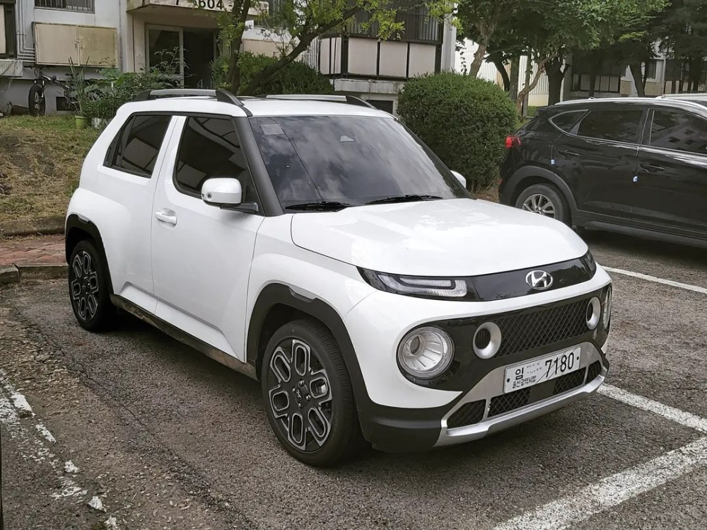Thiết kế đầu xe của Hyundai Casper 2022 bản Active