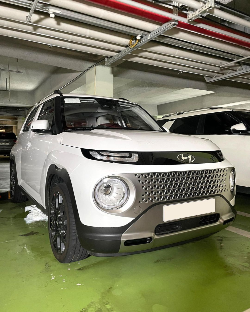 Thiết kế đầu xe của Hyundai Casper 2022 dùng động cơ thường