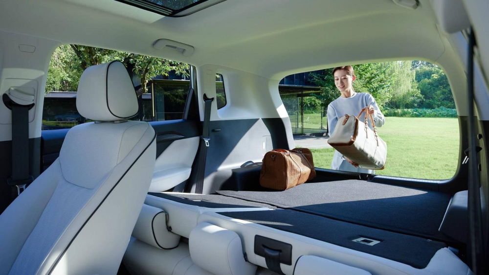 Hàng ghế sau của Wuling Asta có thể gập xuống
