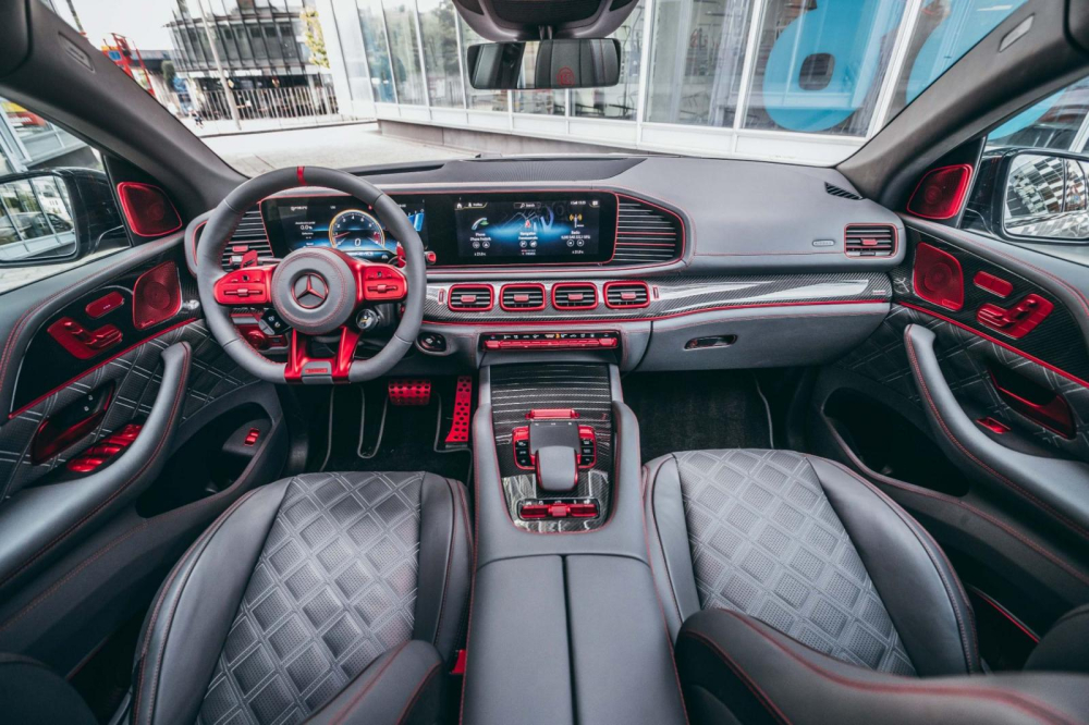 Nội thất phía trước của Brabus 900 Rocket Edition dựa trên Mercedes-AMG GLE Coupe Nội thất phía trước của Brabus 900 Rocket Edition dựa trên Mercedes-AMG GLE Coupe
